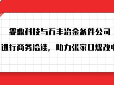 霖鼎科技受邀與萬豐冶金備件公司進行商務洽談，助力張家口煤改電。